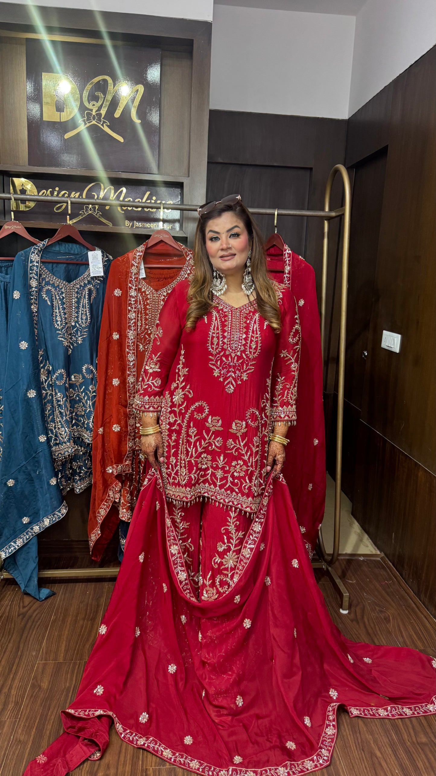 Vaylora Glass Tissue Sharara Suit