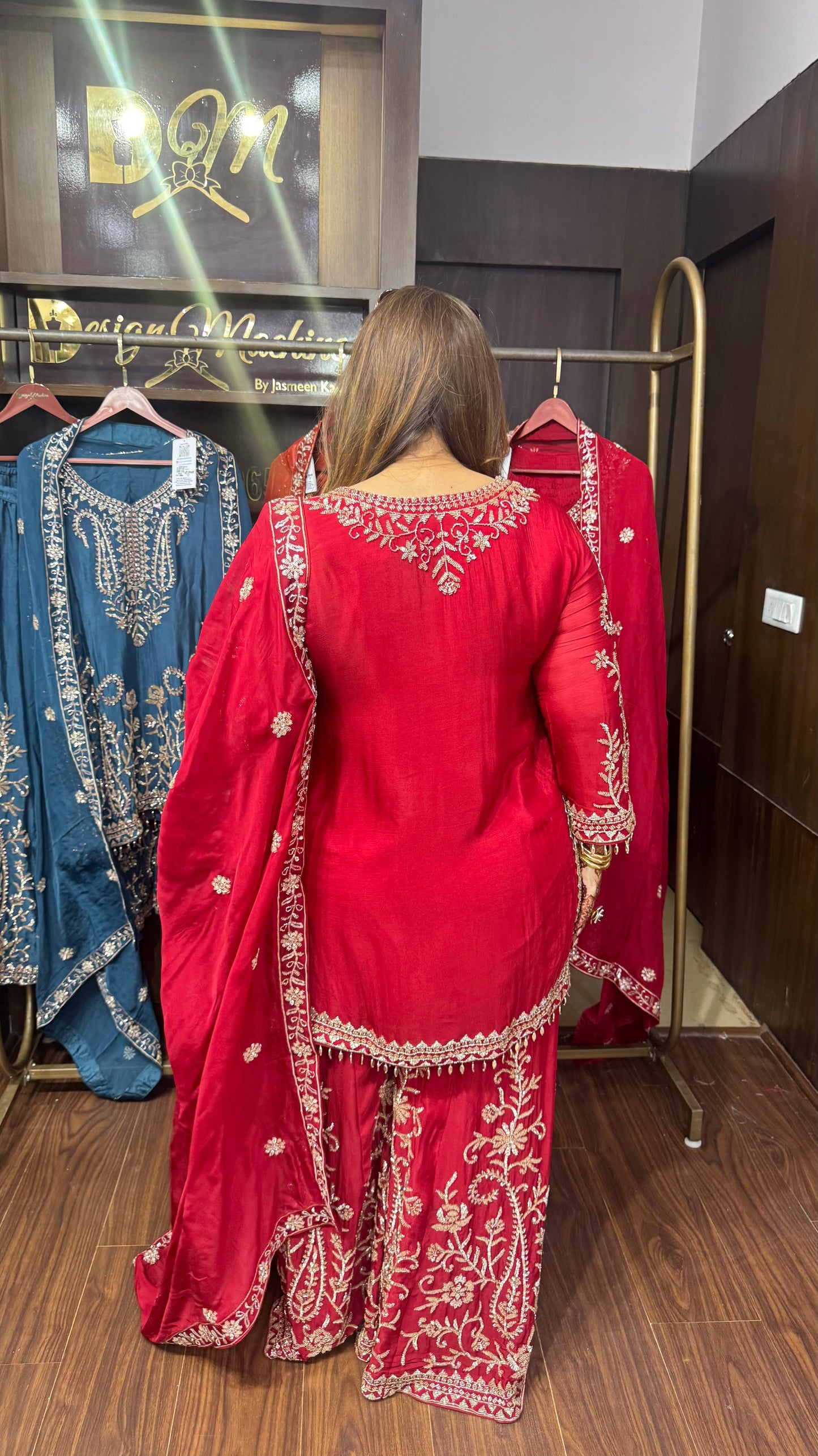 Vaylora Glass Tissue Sharara Suit