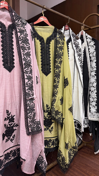 Zareen (Malmal Cotton Unstitch Suit)