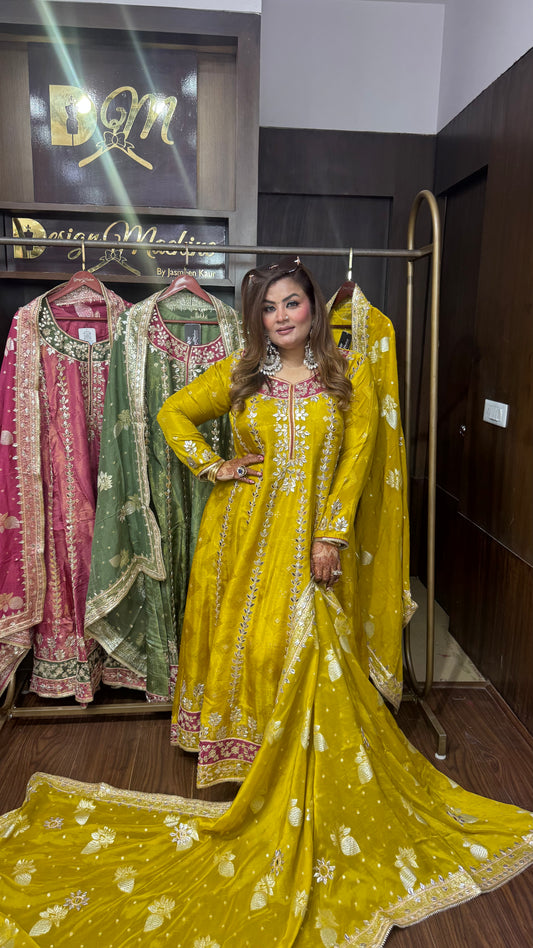 Eshvika Pure Chunon Anarkali Suit