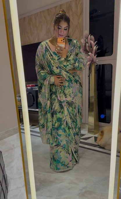 Zeenat Royale Beautiful golden detailing work