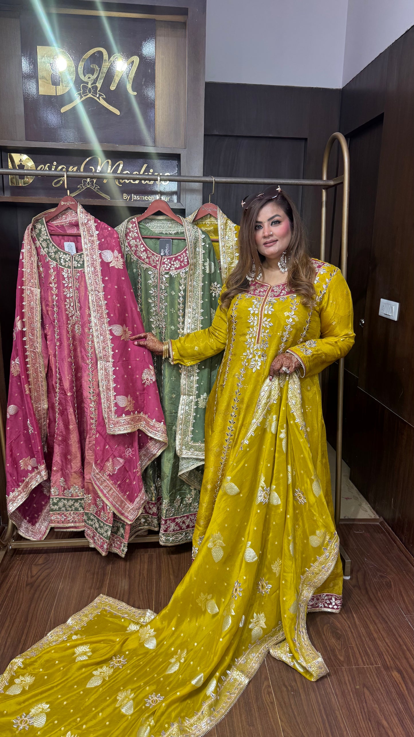 Eshvika Pure Chunon Anarkali Suit