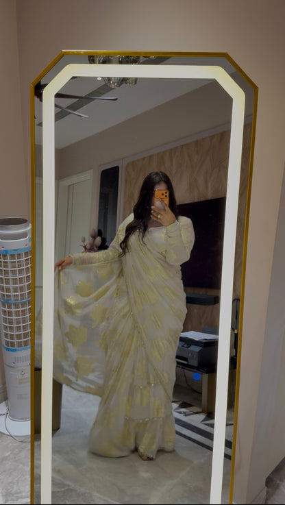 Zeenat Royale Beautiful golden detailing work