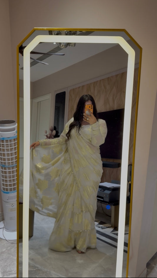 Zeenat Royale Beautiful golden detailing work