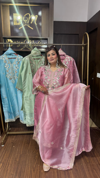Inzara Glass Tissue Phiran Suit