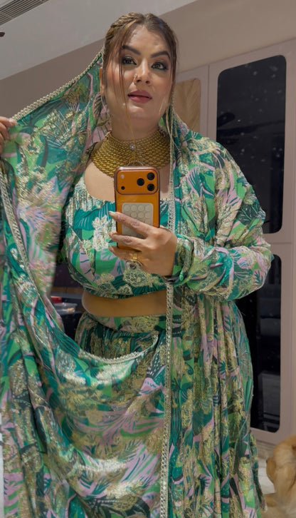 Zeenat Royale Beautiful golden detailing work