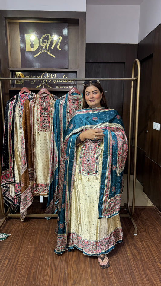 Zareen Gajji Silk Suit