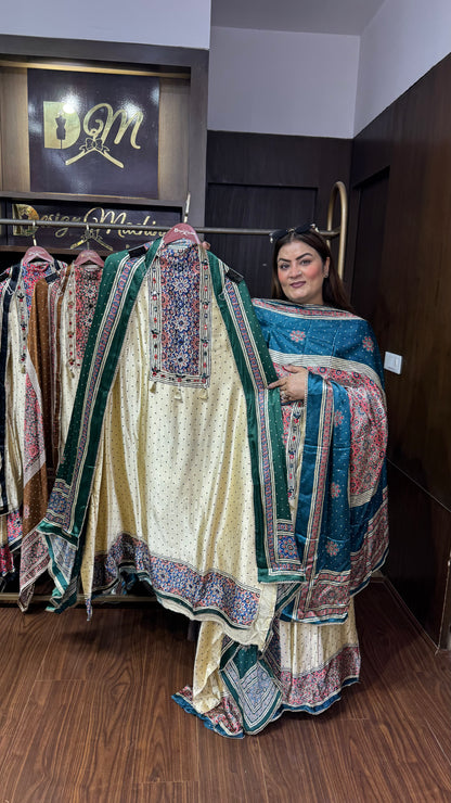 Zareen Gajji Silk Suit