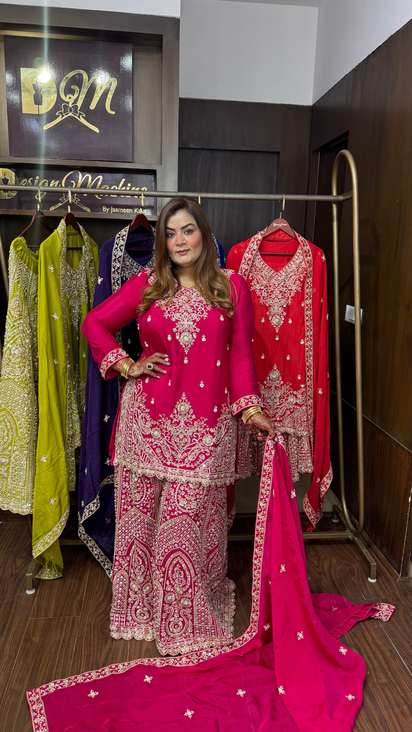 Aashvini Pure Chunon Sharara Suit