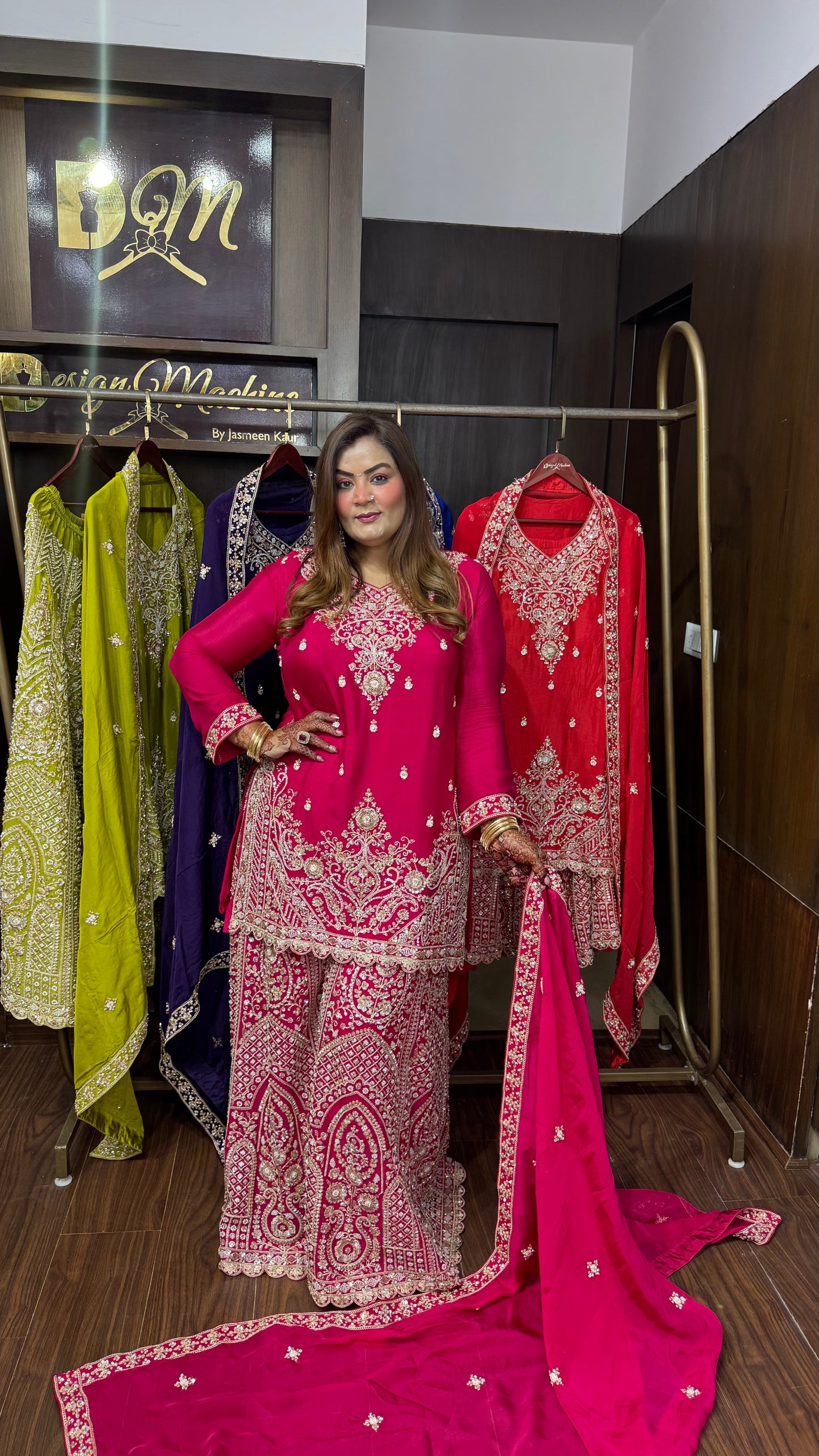 Aashvini Pure Chunon Sharara Suit