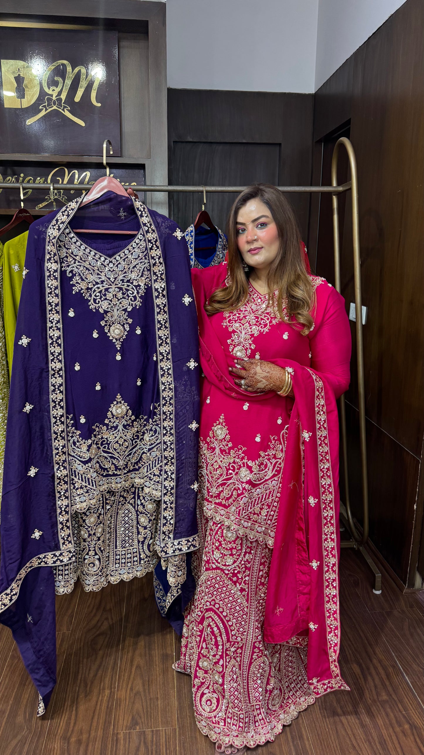 Aashvini Pure Chunon Sharara Suit