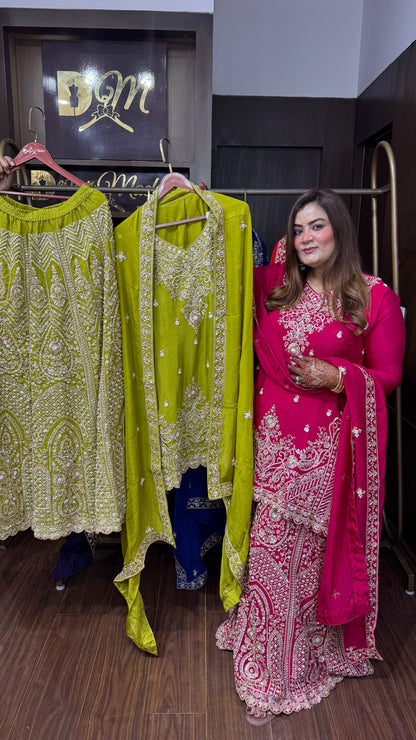 Aashvini Pure Chunon Sharara Suit