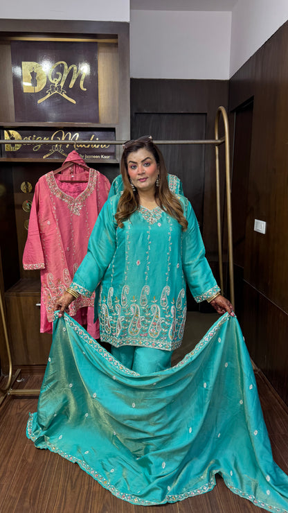 Zaylina Pure Chunon Sharara Suit