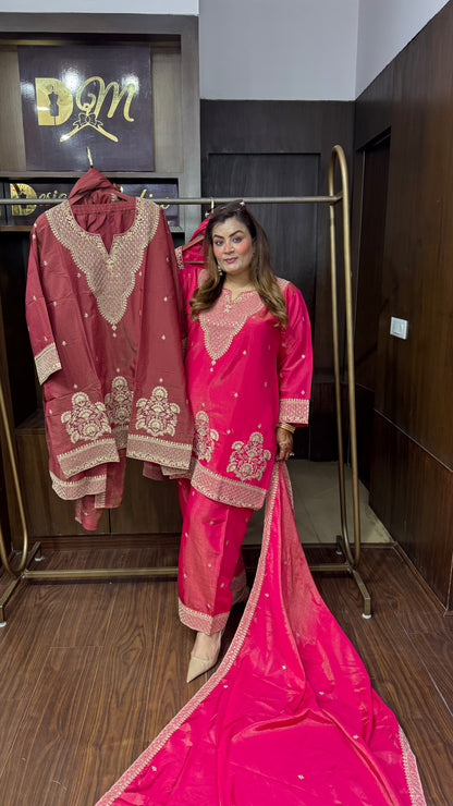 Zarelle Pure Chunon Farshi Salwar Suit
