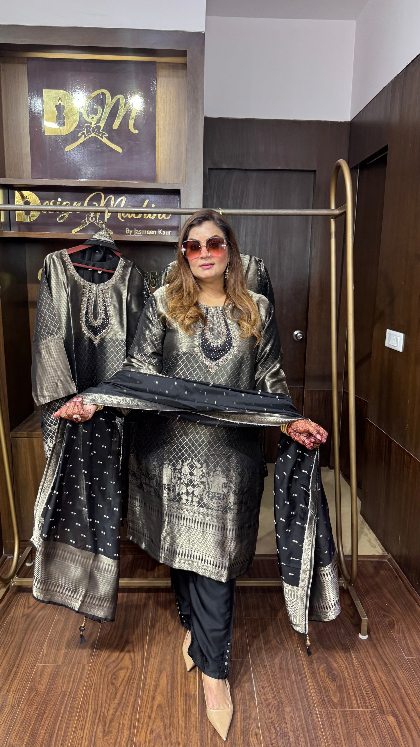 Rivaanshi Banarasi Silk Suit