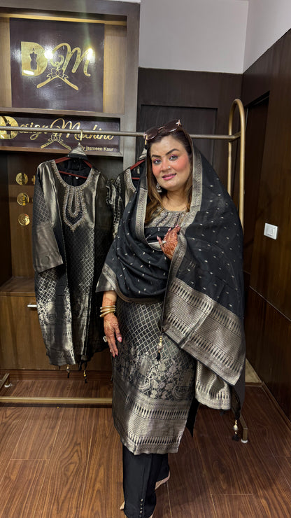 Rivaanshi Banarasi Silk Suit