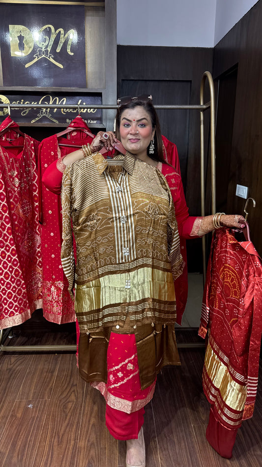Zohaira Gajji Silk Co-ord Set