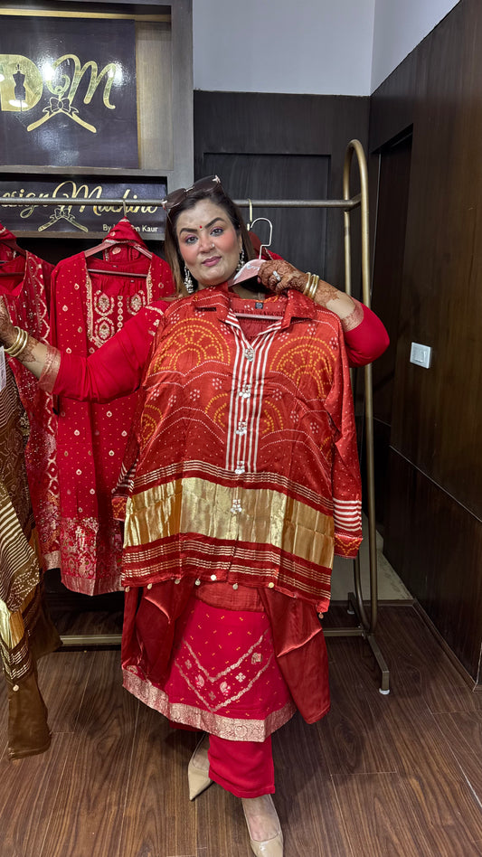 Zohaira Gajji Silk Co-ord Set