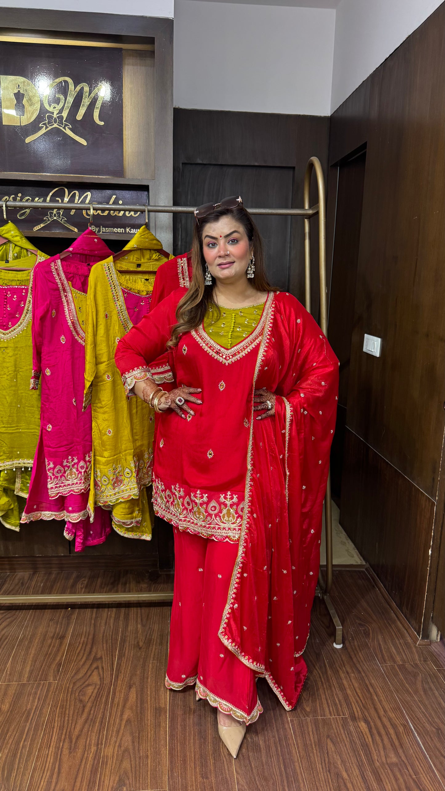Yuvika Pure Chunon Crepe Suit