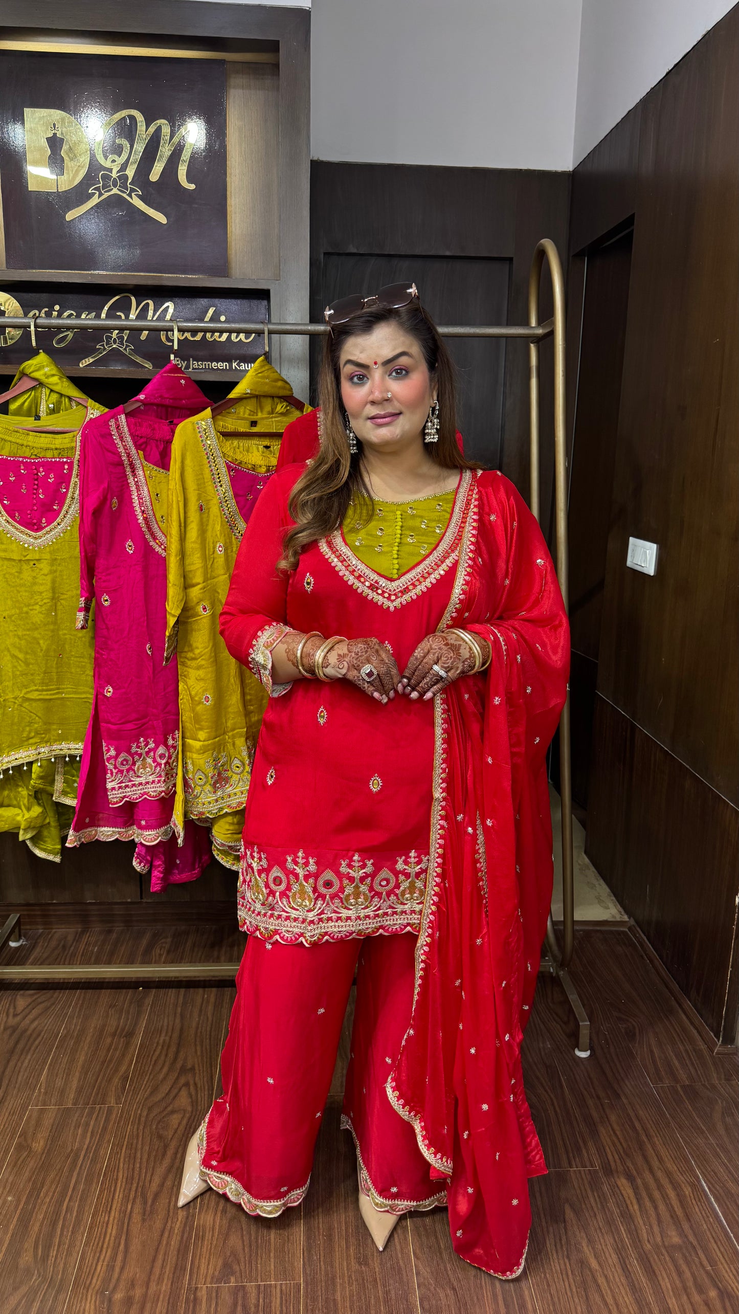 Yuvika Pure Chunon Crepe Suit