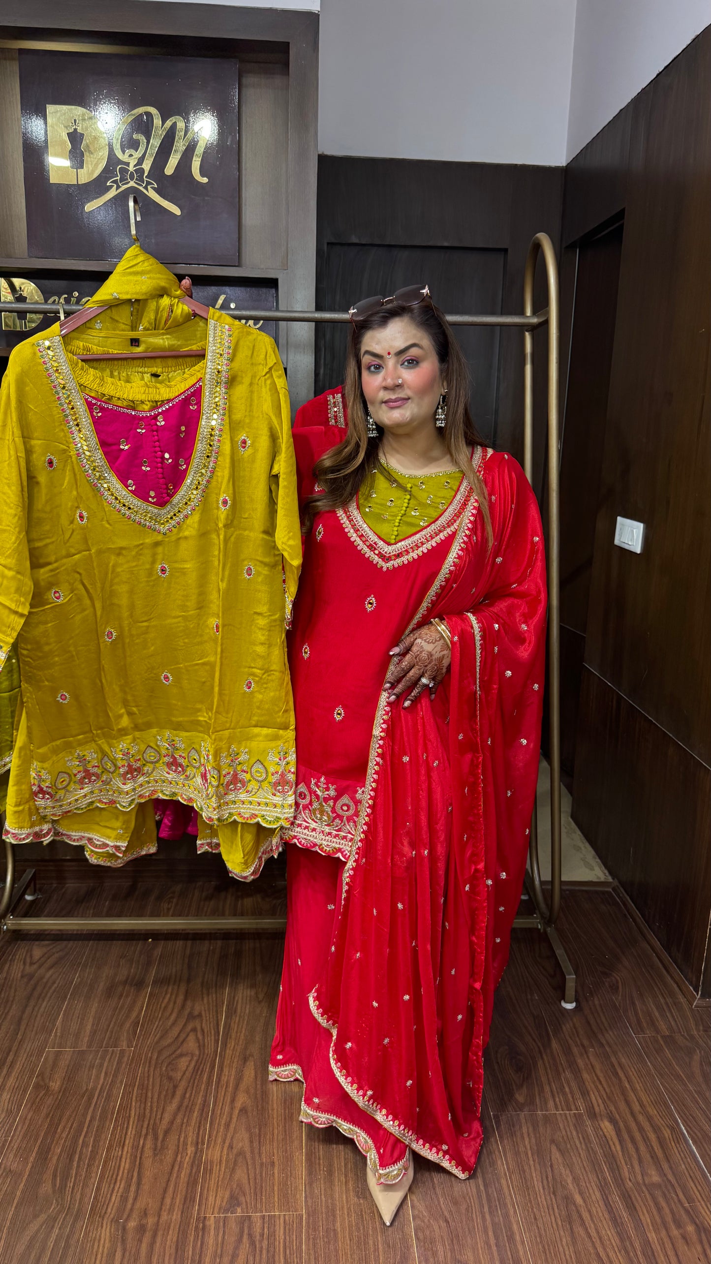 Yuvika Pure Chunon Crepe Suit