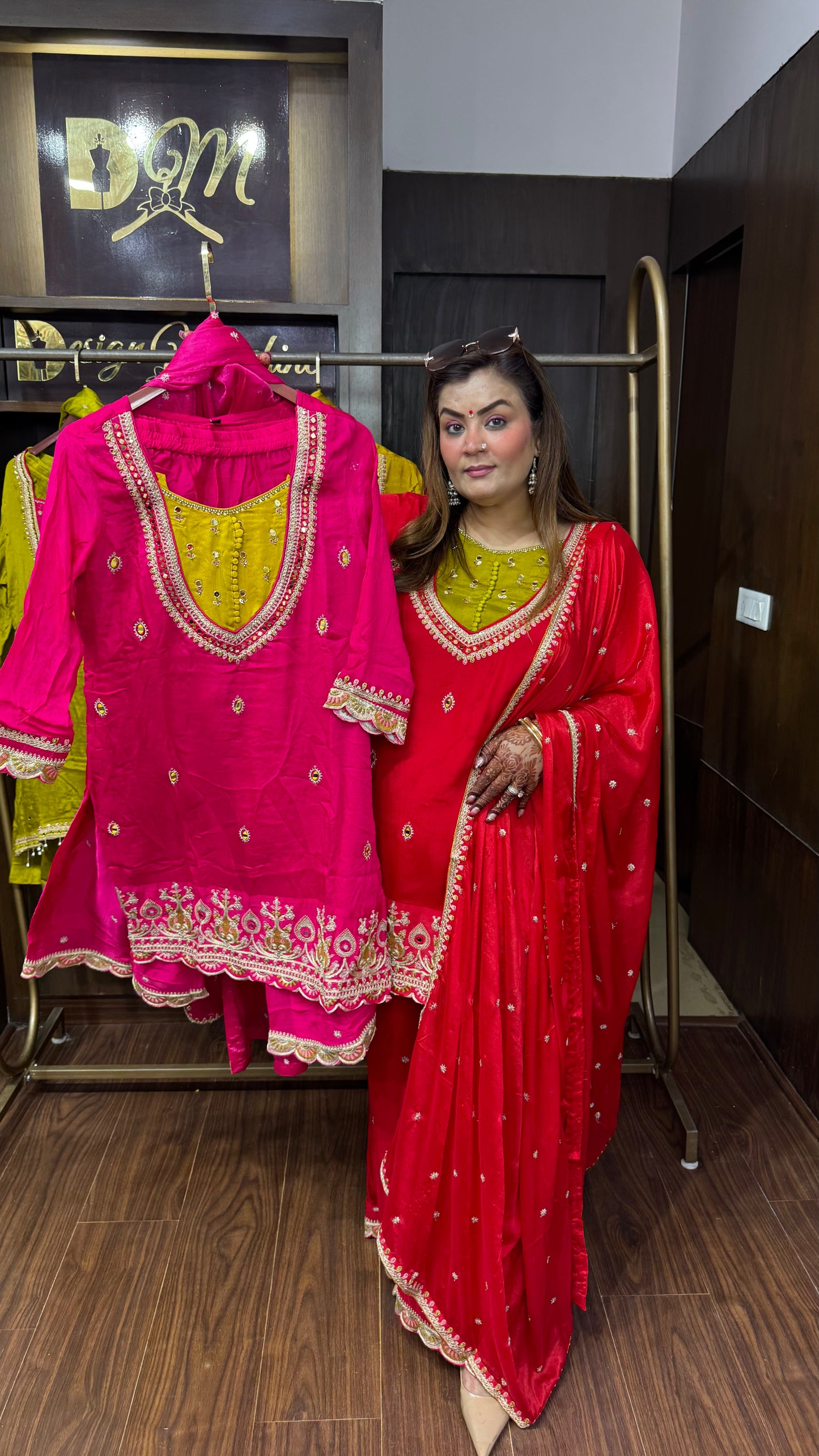 Yuvika Pure Chunon Crepe Suit