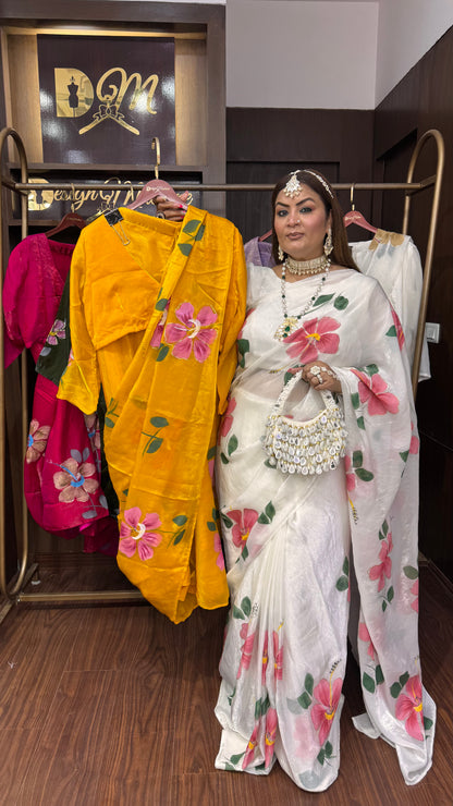 Gulbagh (Glass Tissue Fabric Saree)