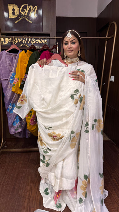 Gulbagh (Glass Tissue Fabric Saree)