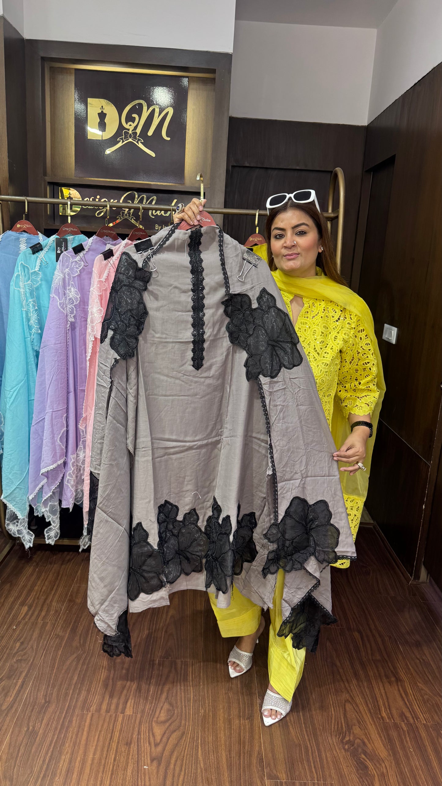 Saira (Malmal Cotton Unstitch Suit)