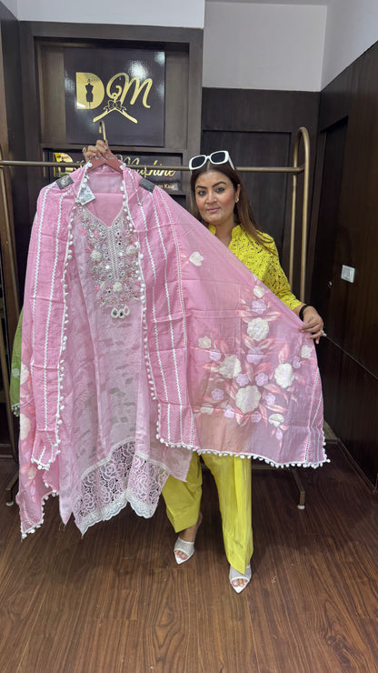 Eshna (Cotton Unstitch Suit)