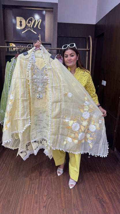 Eshna (Cotton Unstitch Suit)