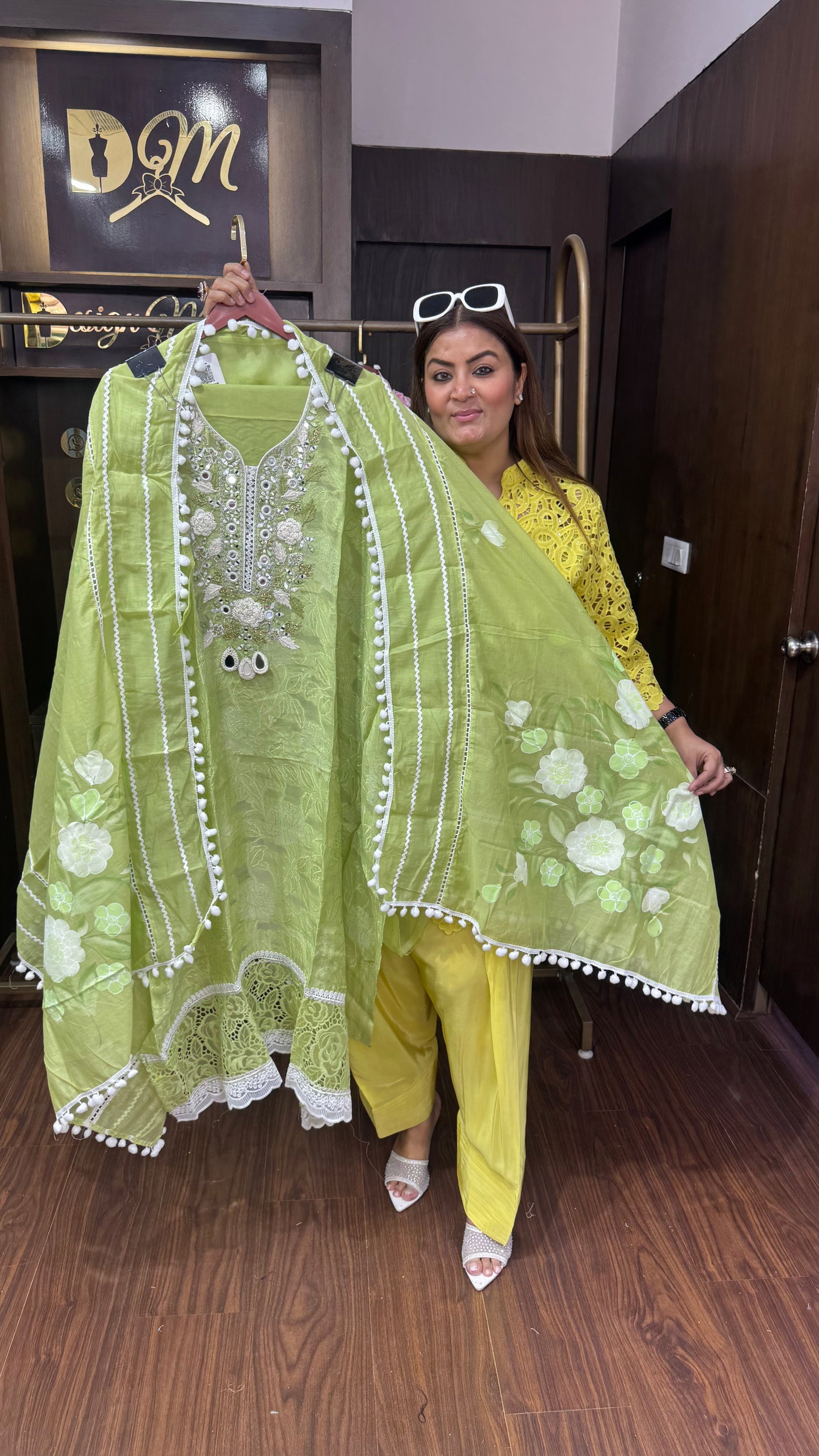 Eshna (Cotton Unstitch Suit)