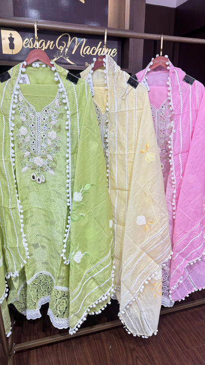 Eshna (Cotton Unstitch Suit)