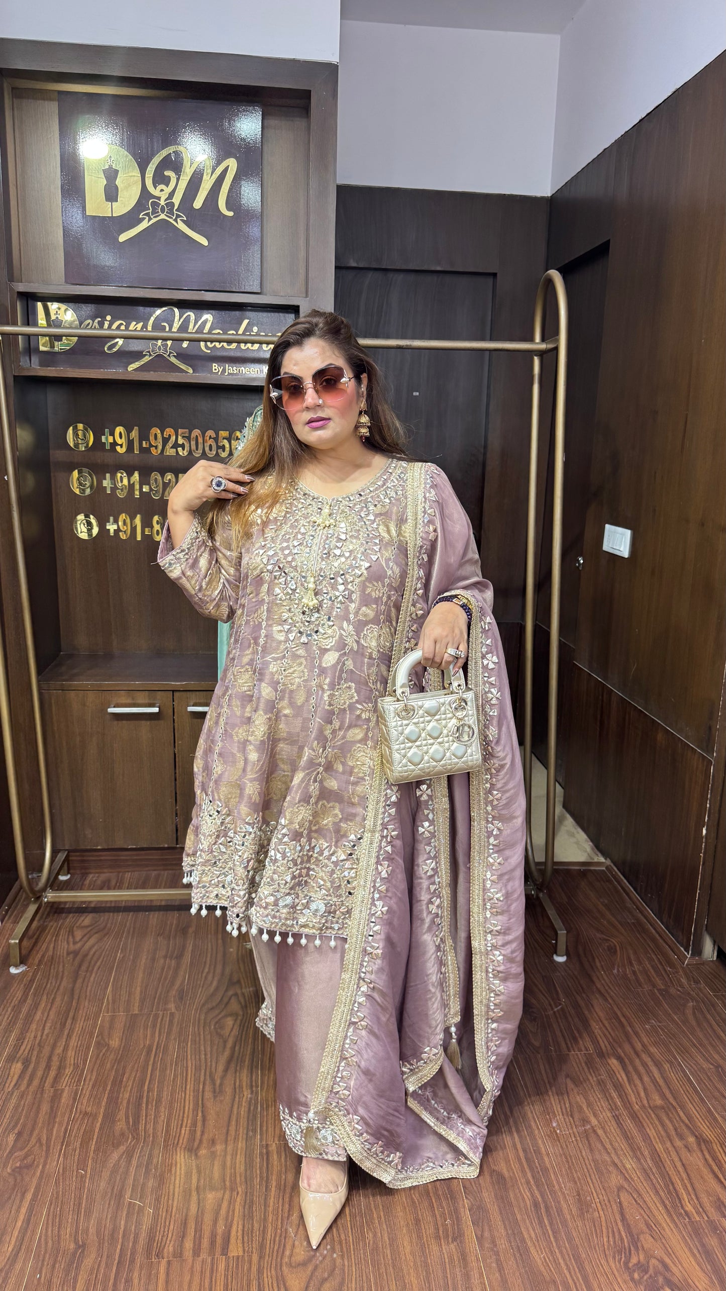 Abhira (Glass Tissue Anarkali Suit)