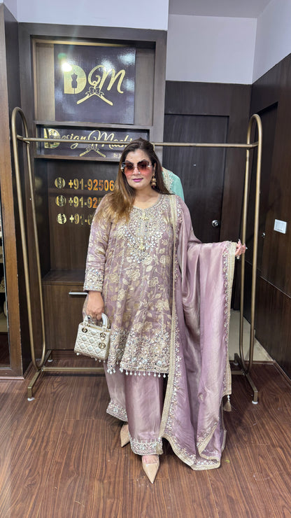 Abhira (Glass Tissue Anarkali Suit)