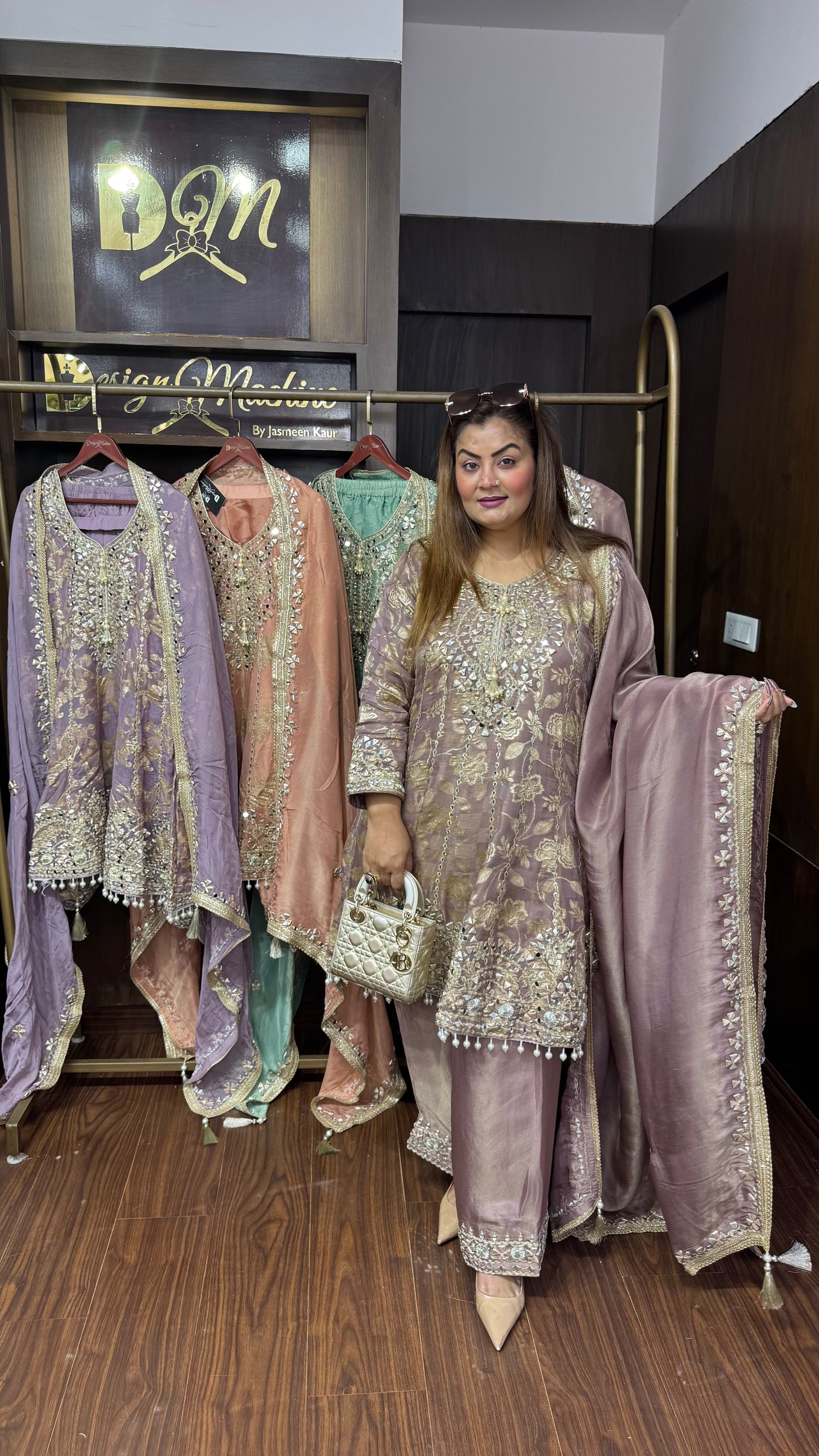 Abhira (Glass Tissue Anarkali Suit)