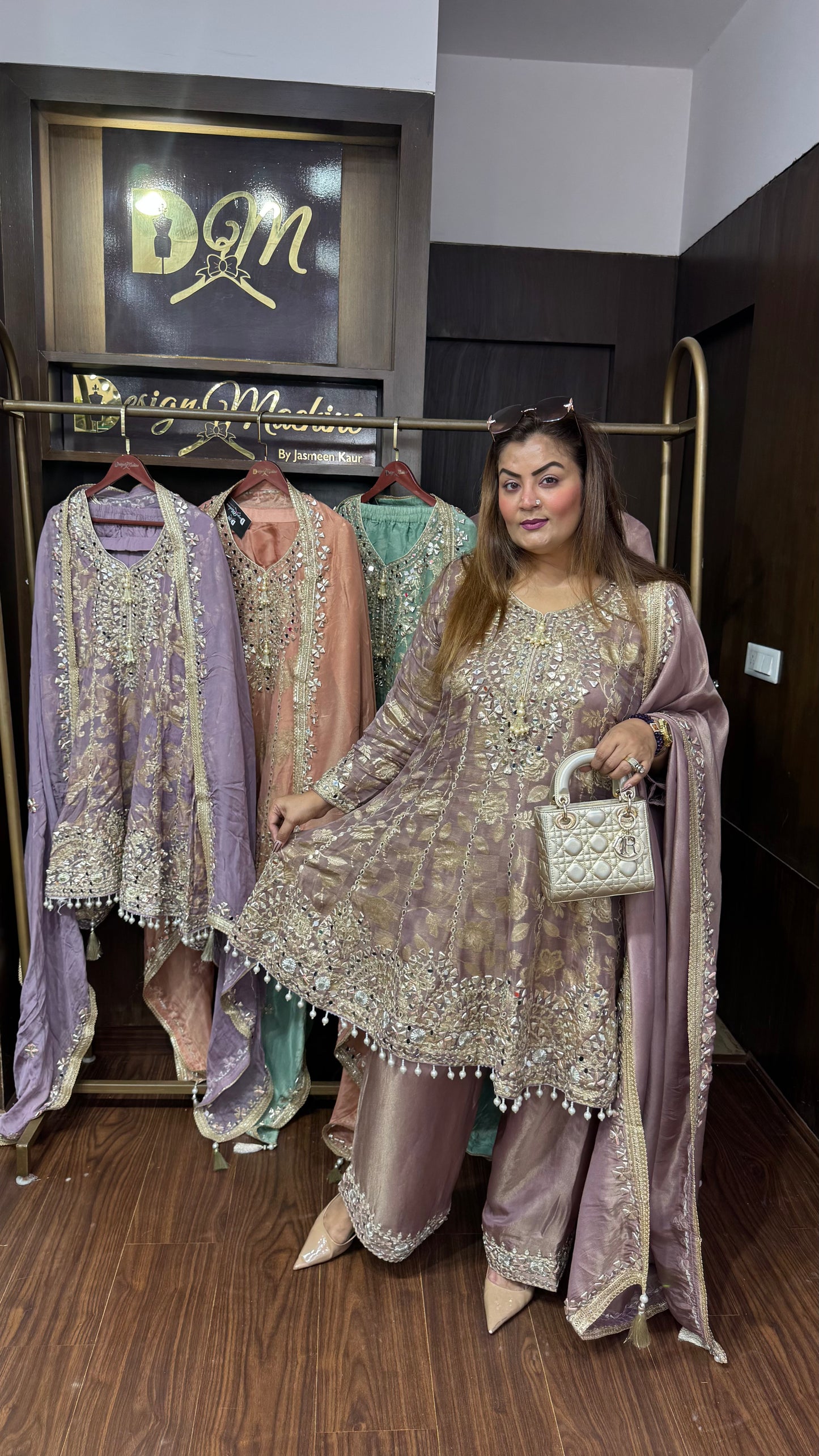 Abhira (Glass Tissue Anarkali Suit)