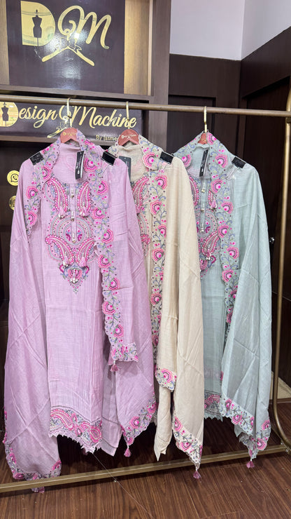 Avani (Cotton Unstitch Suit)