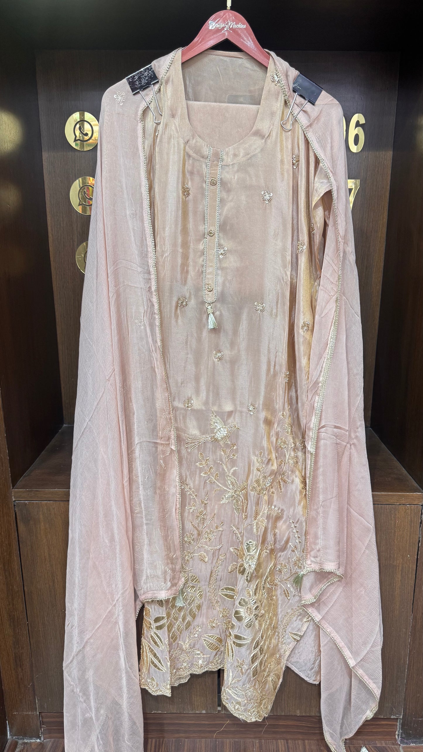 Nazakat (Shimmer Tissue Unstitch Suit)