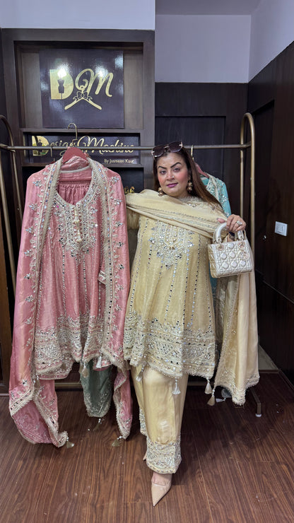 Abhira (Glass Tissue Farshi Salwar Suit)