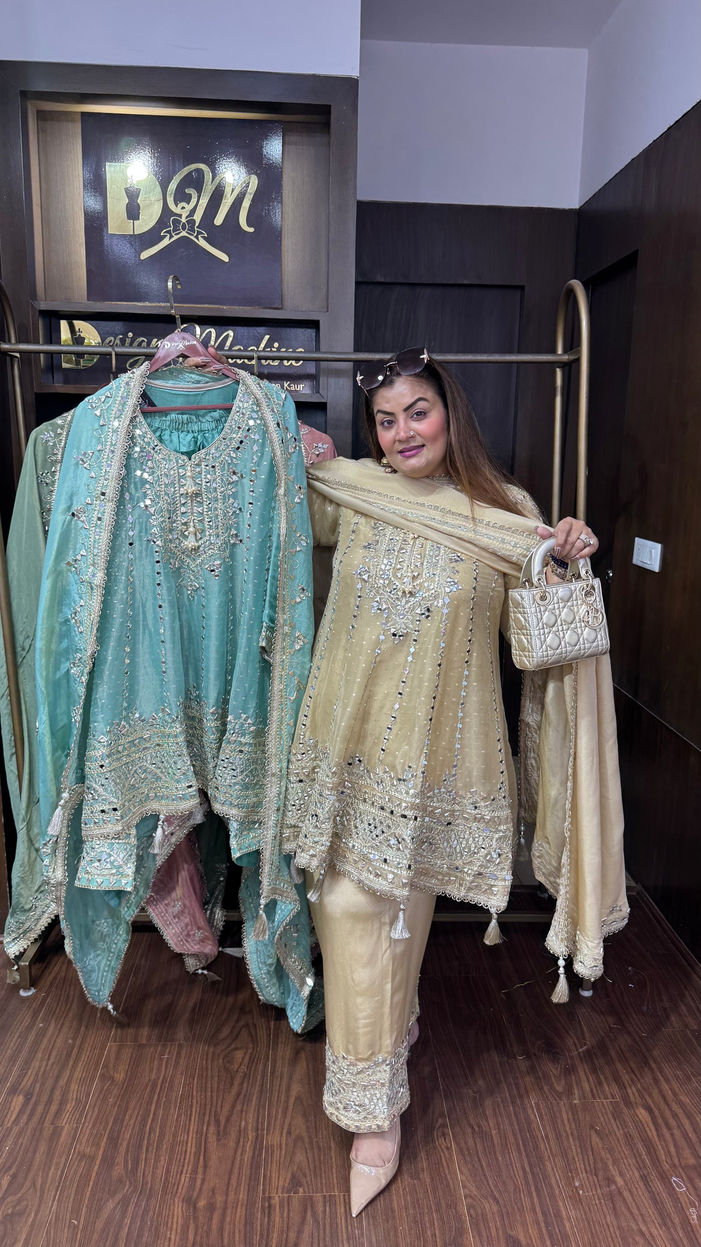 Abhira (Glass Tissue Farshi Salwar Suit)