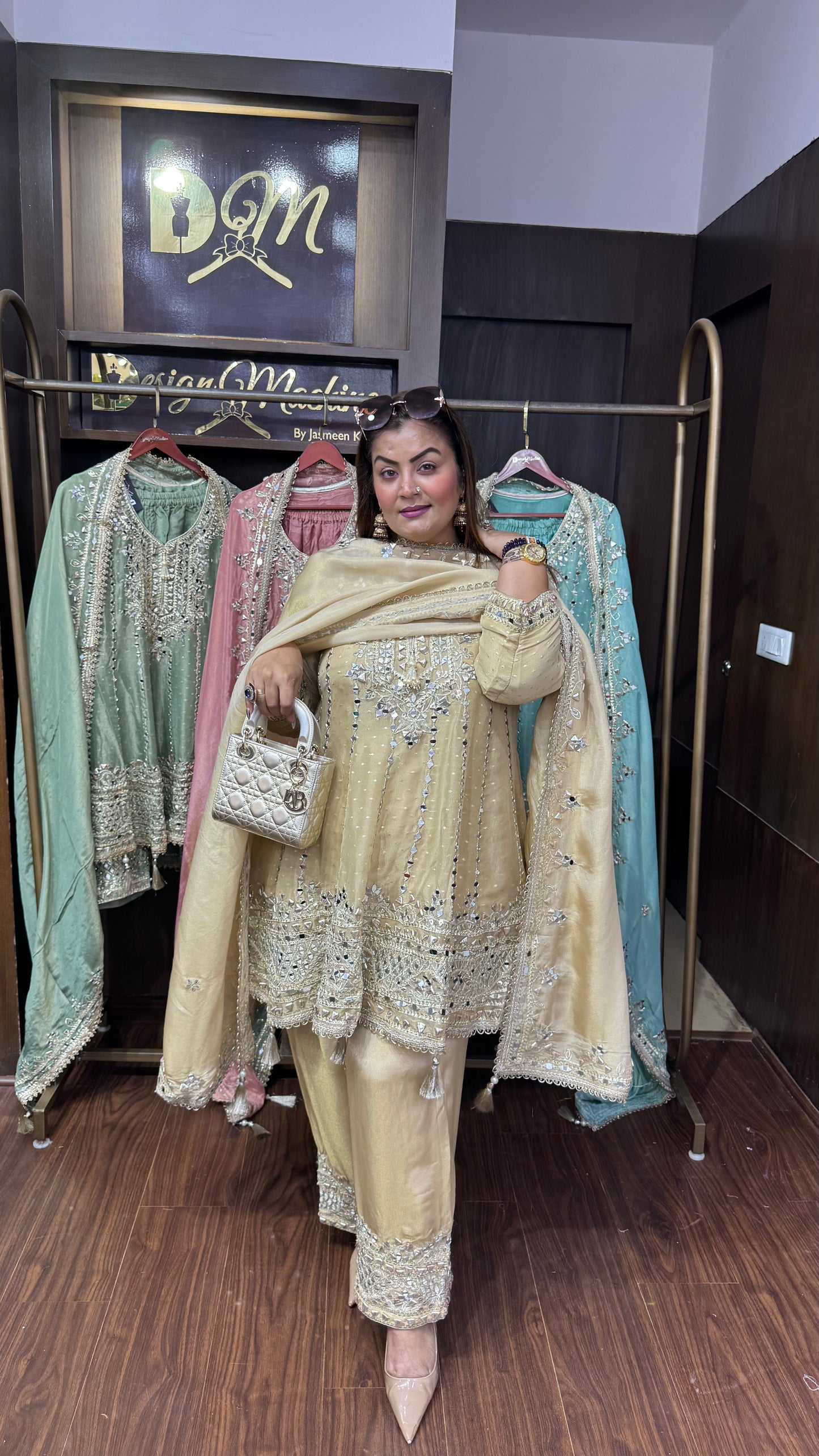 Abhira (Glass Tissue Farshi Salwar Suit)