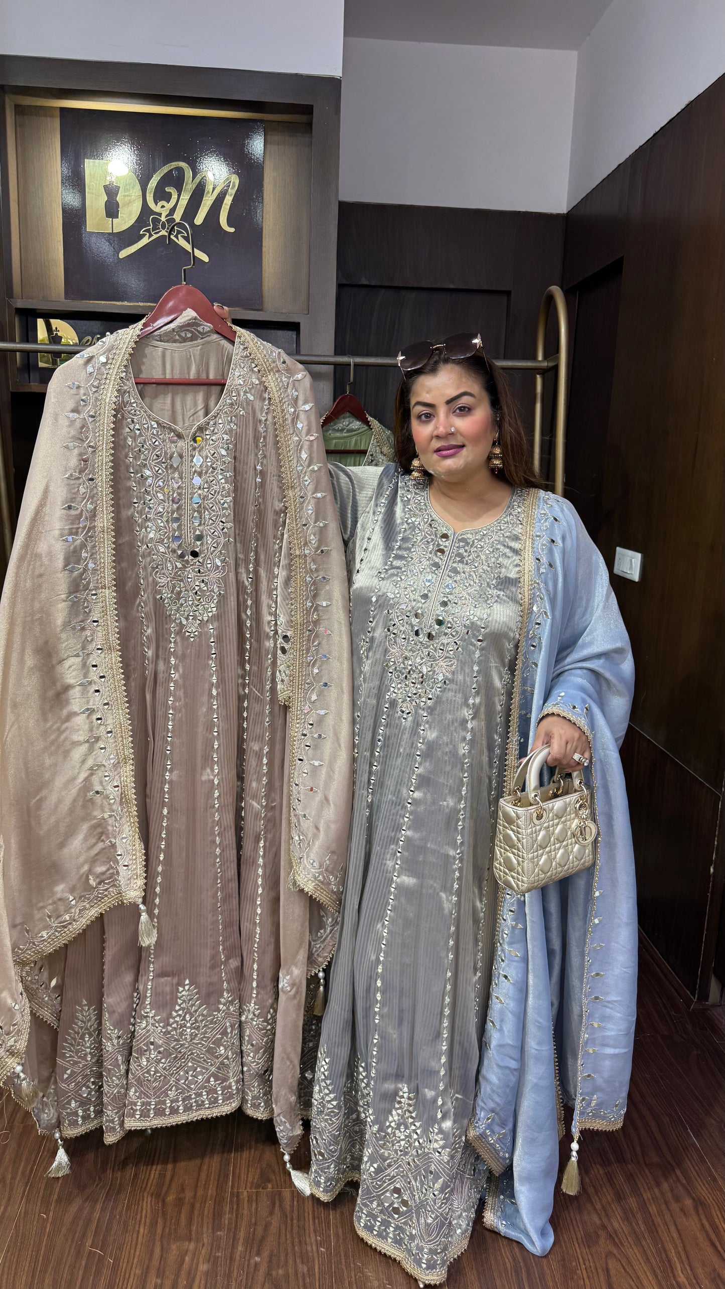 Anisha (Glass Tissue Anarkali Suit)