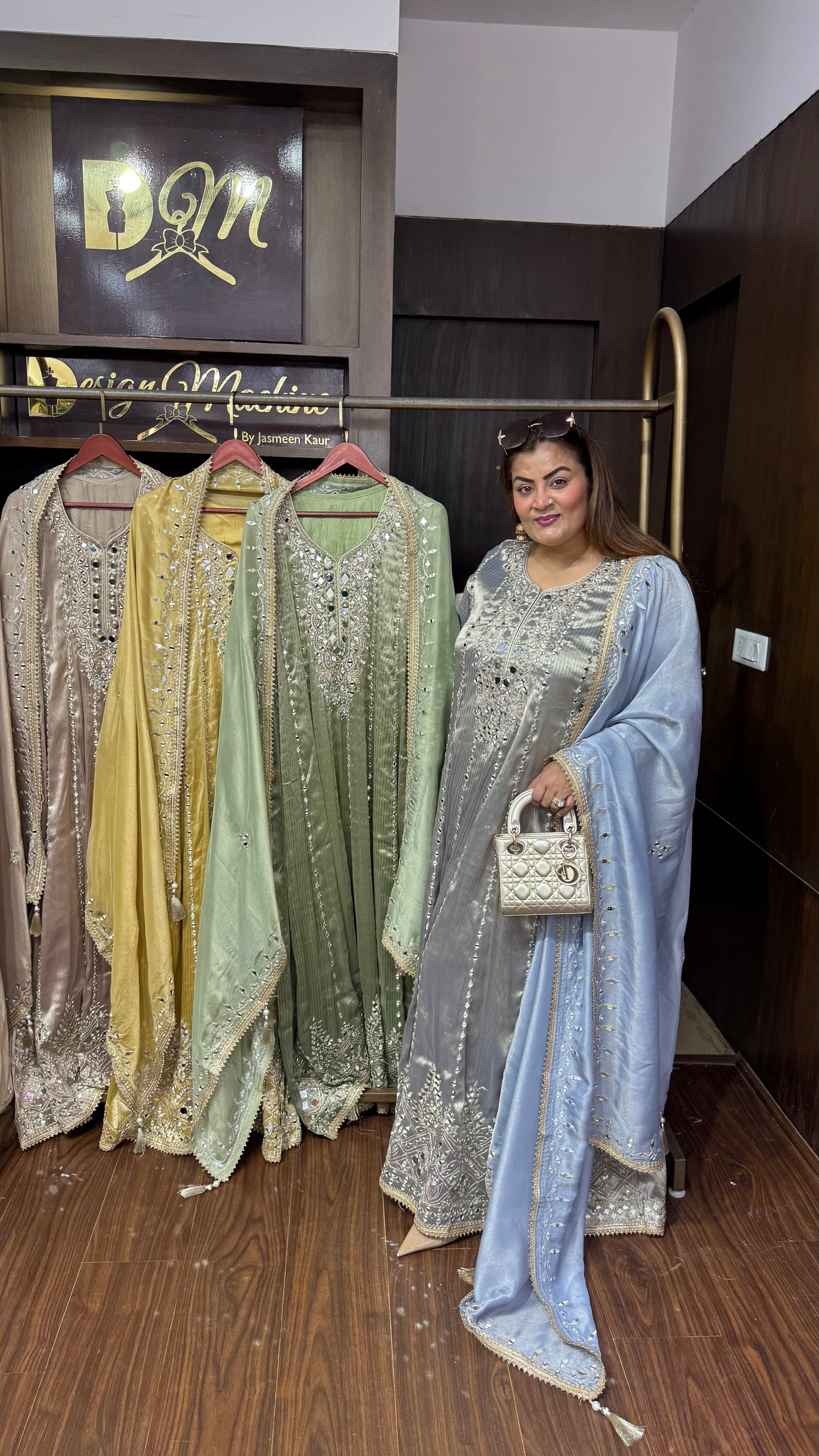 Anisha (Glass Tissue Anarkali Suit)