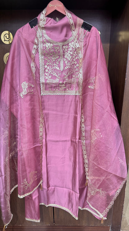 Roohani (Satin Silk Unstitch Suit)