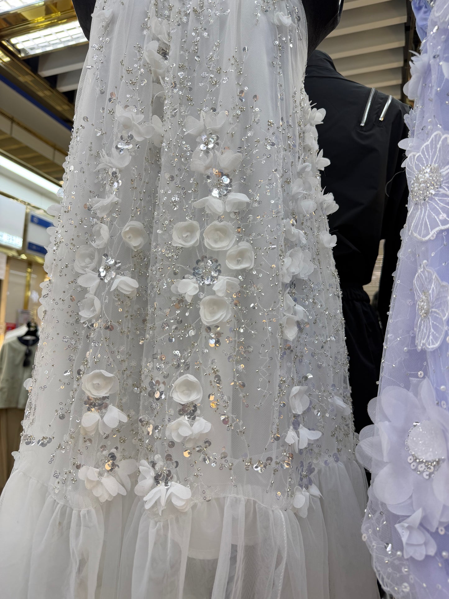 Luxury Shimmer Hand Embroidery Birthday Dress