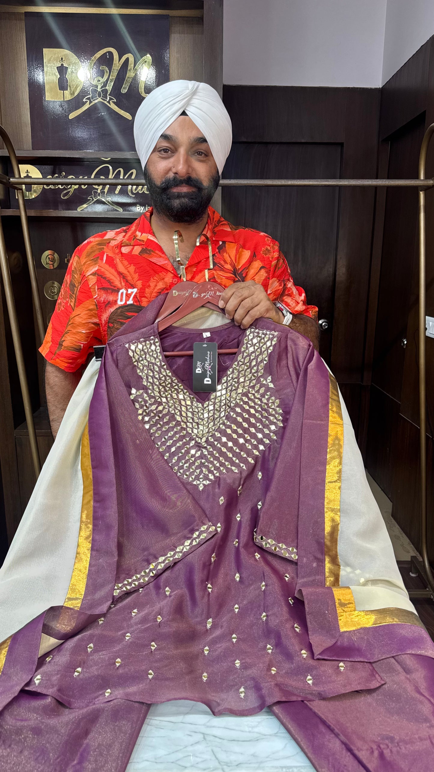 Hridya (Glass Tissue Suit)