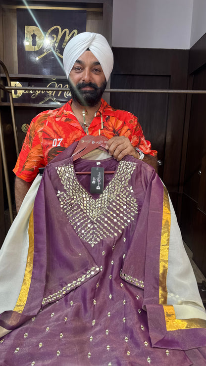 Hridya (Glass Tissue Suit)