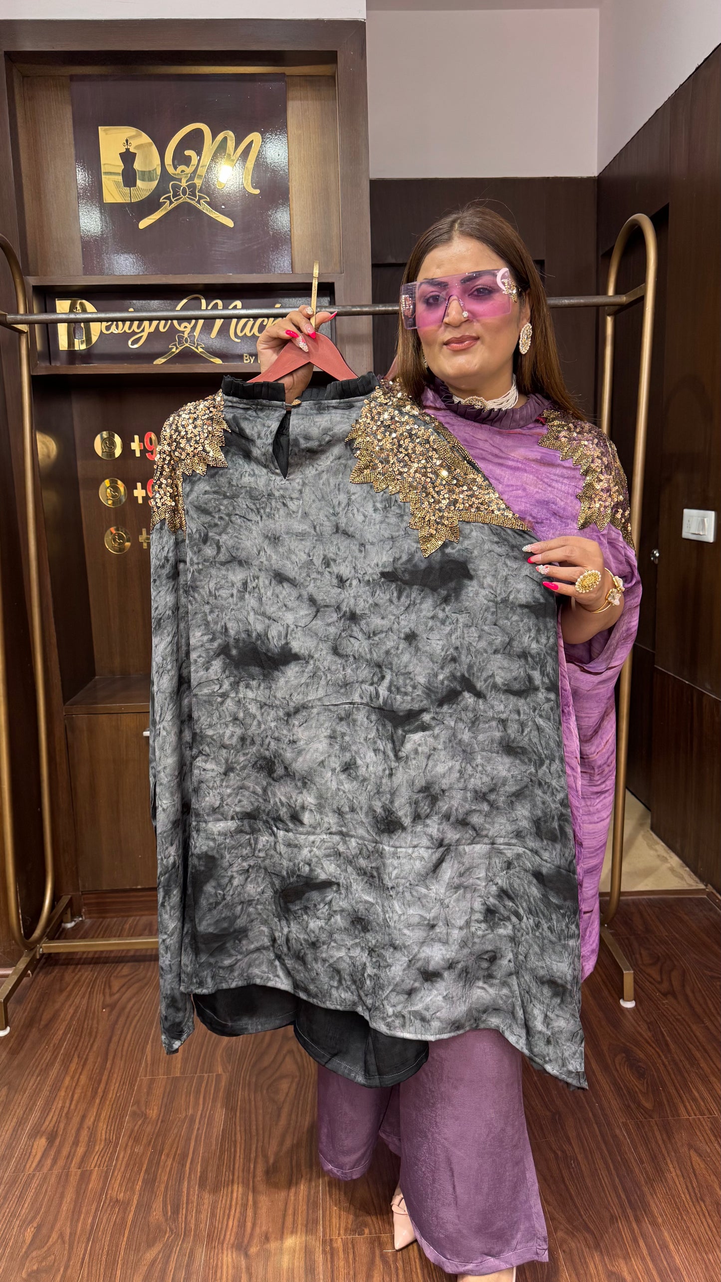 Velora Luxe Crepe fabric Imported