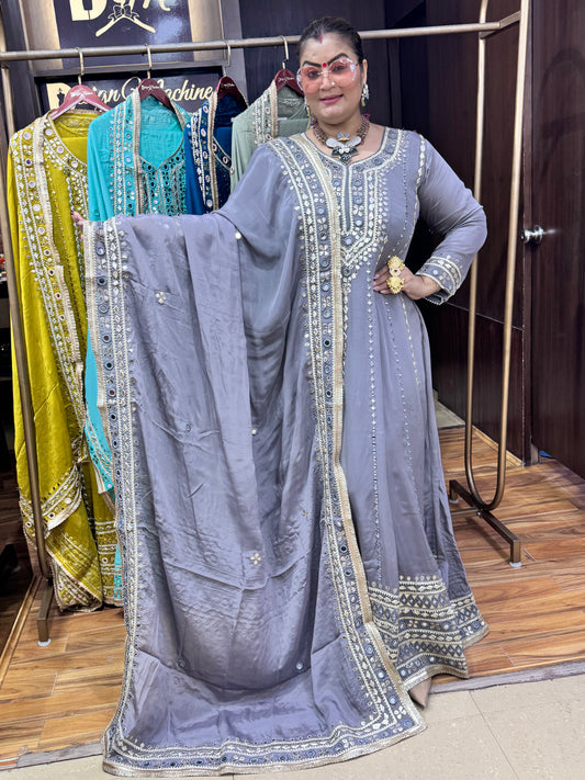 Zivora Crepe Anarkali
